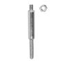 Grinding Head Replacement Tool for Chain Grinder Accessories Durable Metal Shaft with Threaded End and Hex Nut for Secure Attachment