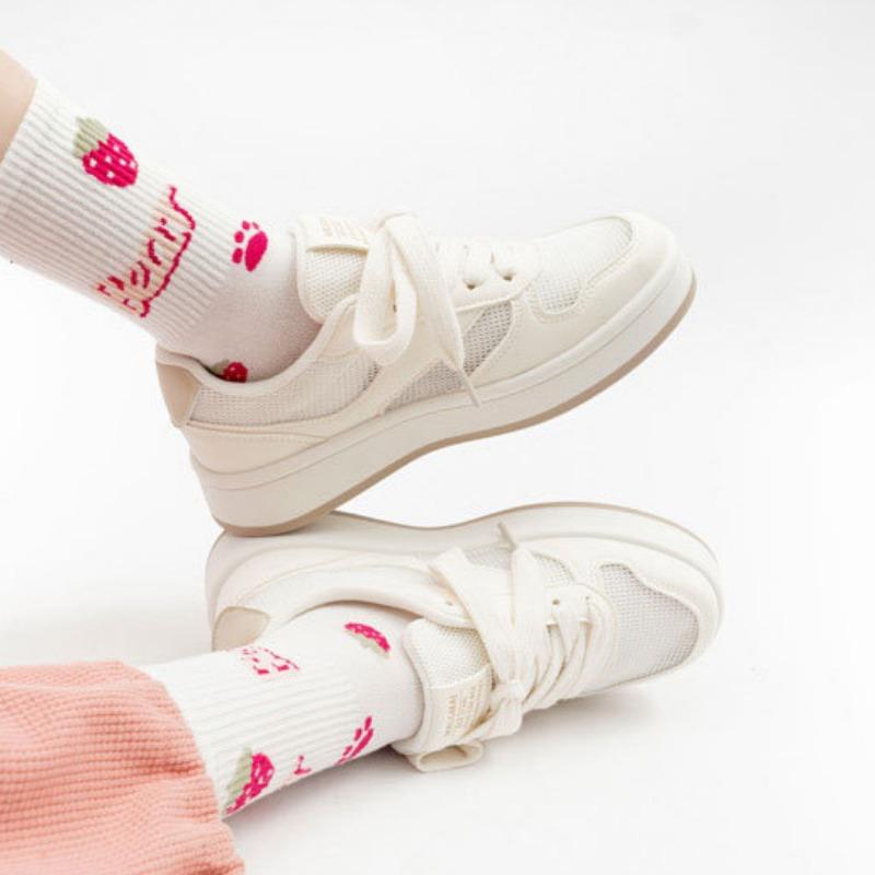 All-match White Shoes Mesh Women's Shoes Breathable Sneakers Fashionable Casual Shoes