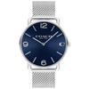 ELLIOT Series Watch Quartz Movement Steel Strap Blue Dial Men's Watch 30 Meters Waterproof 14602652