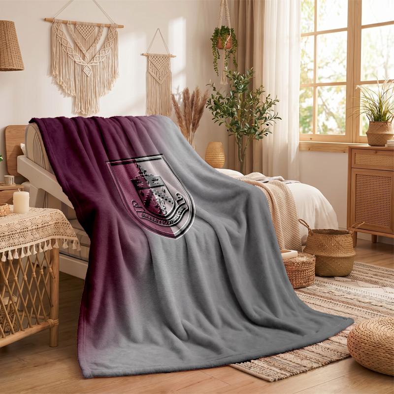 Burnley Football Print Flannel Blanket Soft Warm Sofa Bed Throw Blanket For Home Office Bedroom