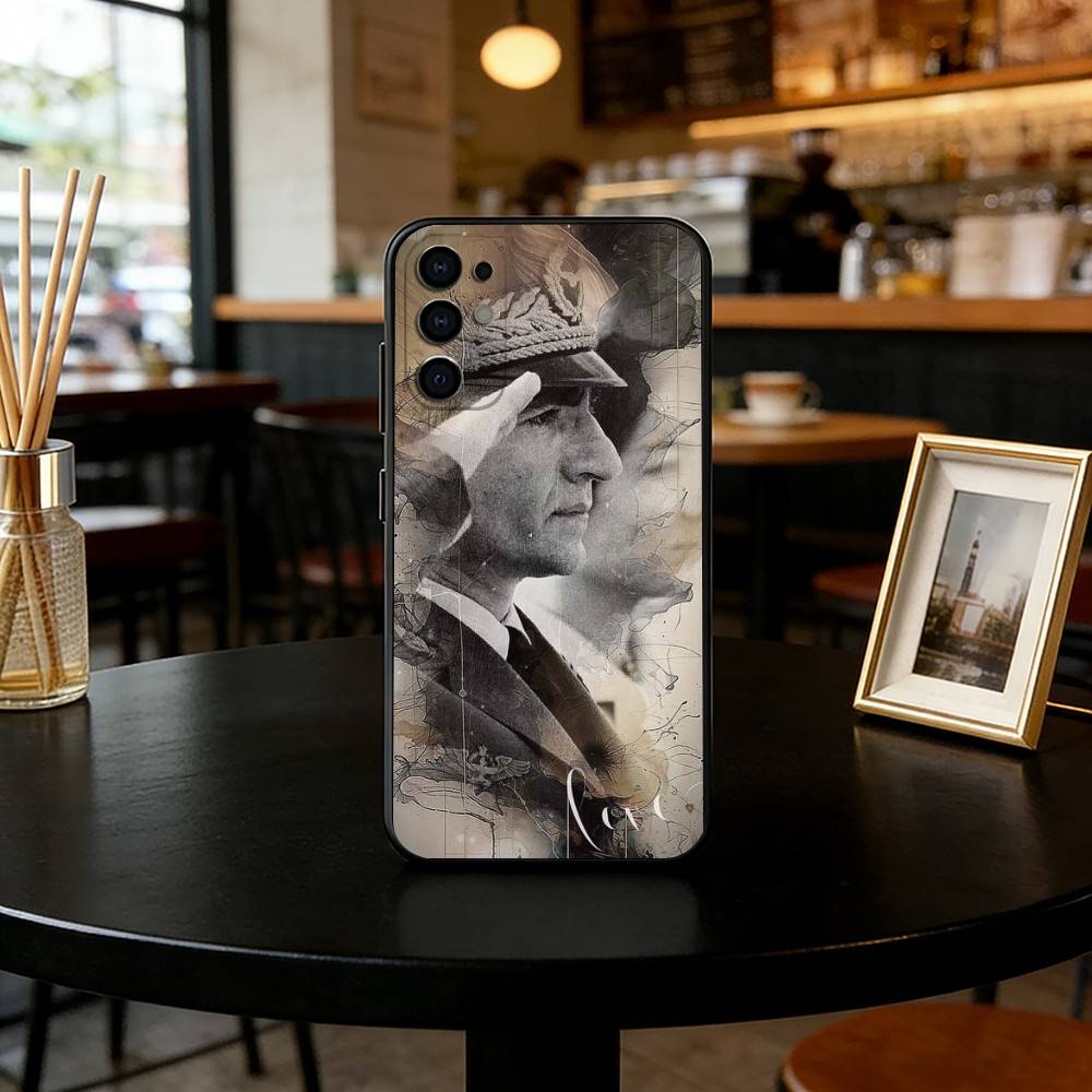 Mohammad Reza Pahlavi Phone Case For Samsung S25,S24,S21,S22,S23,S30,Ultra,S20,Plus,Fe,Soft Silicone Black Cover