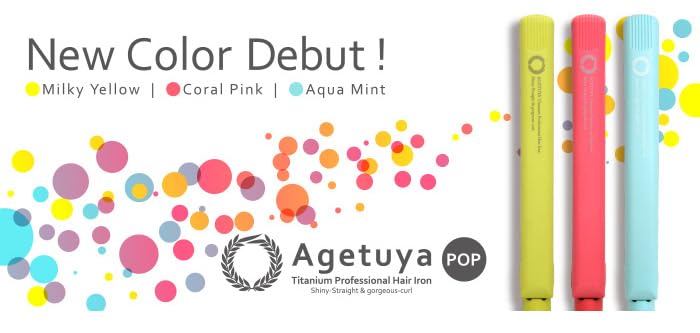 Agetsuya Agetsuya Pro POP Hair Straightener, Aqua Mint | International Compatible