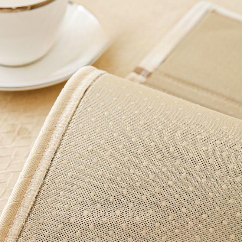 Non-Slip Cream Sofa Cushion Universal Solid Wood Cover Nordic Simple Towel All-InJUEusive