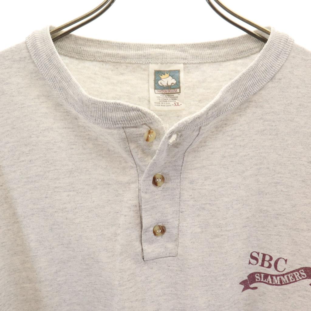 COTTON DELUXE 90s Made in USA Old Short sleeve T-shirt XL Single stitch Men's Used