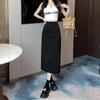 2024 Women's High Waist Slimming Midi Pencil Wrap Skirt for Early Autumn