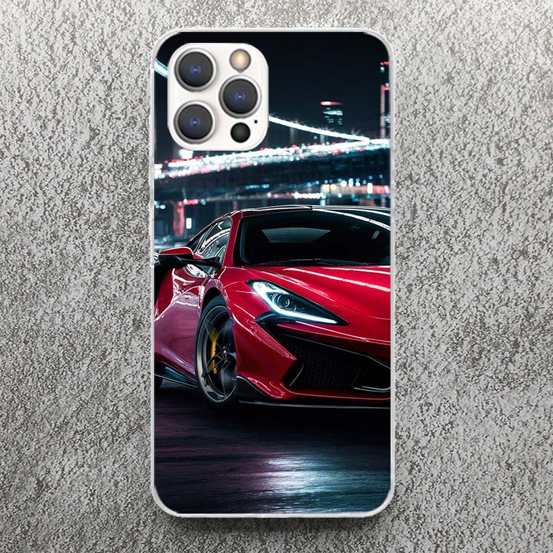Cool Male Men Sports Cars Print Soft Case for iPhone 17 Air 16 16E 15 14 Plus 13 Mini 12 11 Pro Max Phone Shell SE 7 8 Pattern C