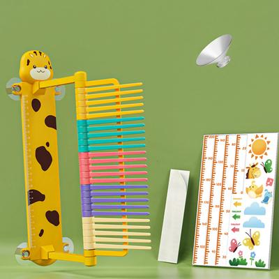 Çocuklar Dikey Atlama Ölçüm Cihazı Ayarlanabilir Basit Kurulum Karikatür Tarzı Atlama Eğitmeni Ölçüm Test Aracı