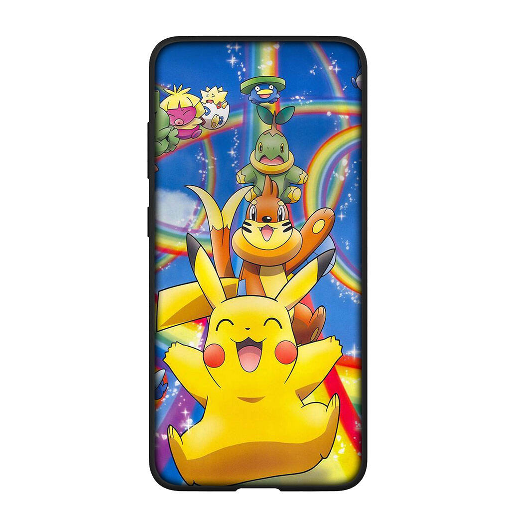 

Phone Case for Samsung Galaxy S25 S23 S22 S24 Ultra FE Plus A05 A06 A15 A16 A36 A37 A35 A54 A55 A56 A57 A25 A53 A17 Cartoon Pokemon GO Pikachu Cover for iPhone 7 Plus аэро