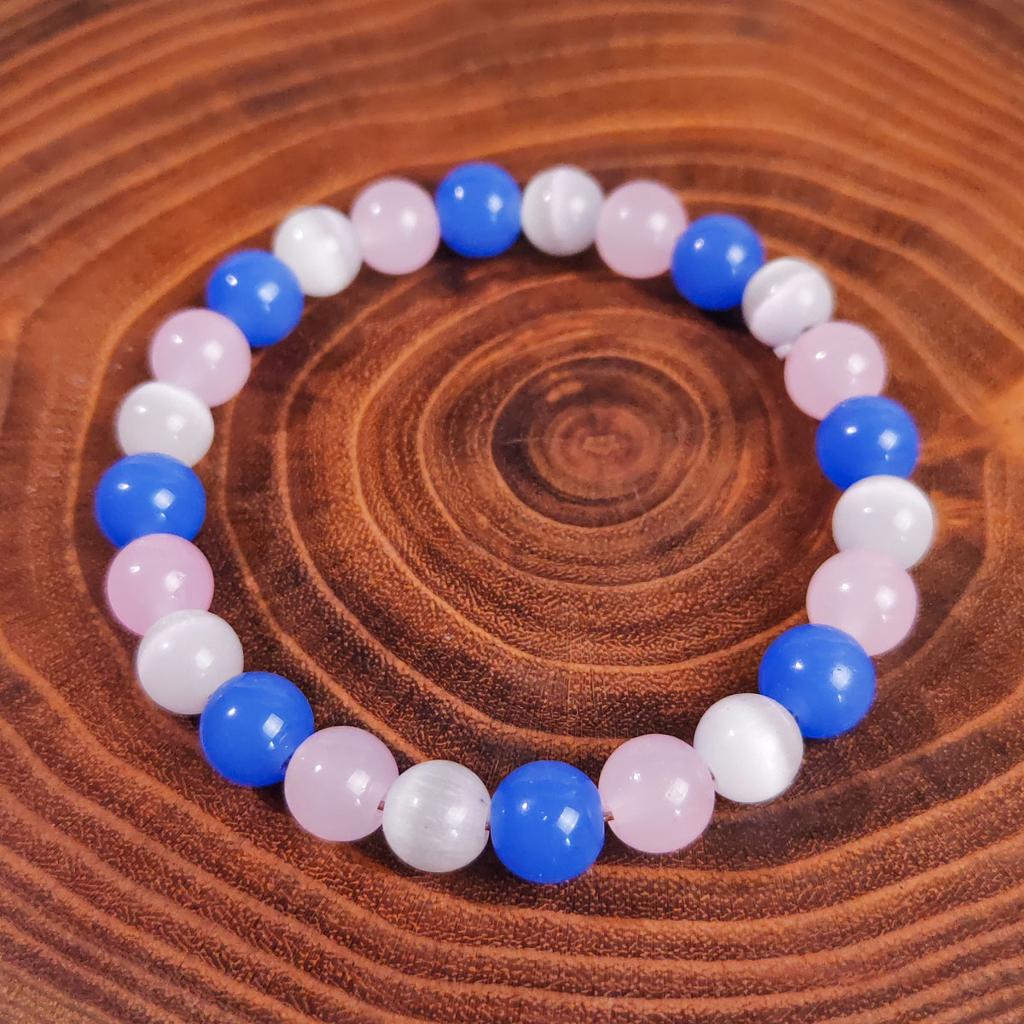 Ta ręcznie pleciona bransoletka z naturalnego kamienia kociego oka o średnicy 8 mm jest odpowiednia zarówno dla mężczyzn, jak i kobiet i jest idealnym wyborem na co dzień.