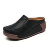 Fashion Spring Autumn Women Platform Slippers Summer Breathable Outdoor Casual and Comfortable Leather Half Slippers Zapatillas De Mujer