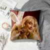 S-Sabrina C-Carpenter Short n Sweet  Square Double-Sided Printed Pillow Case Sofa Cushion Cover Bedroom Bedside Decor