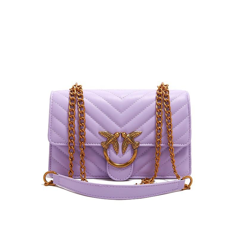 Modische Kette mit Gittermuster Kleine quadratische Tasche Modisch Hochwertig Einfach und Trendig Vielseitige Schulter-Handtasche Umhängetasche
