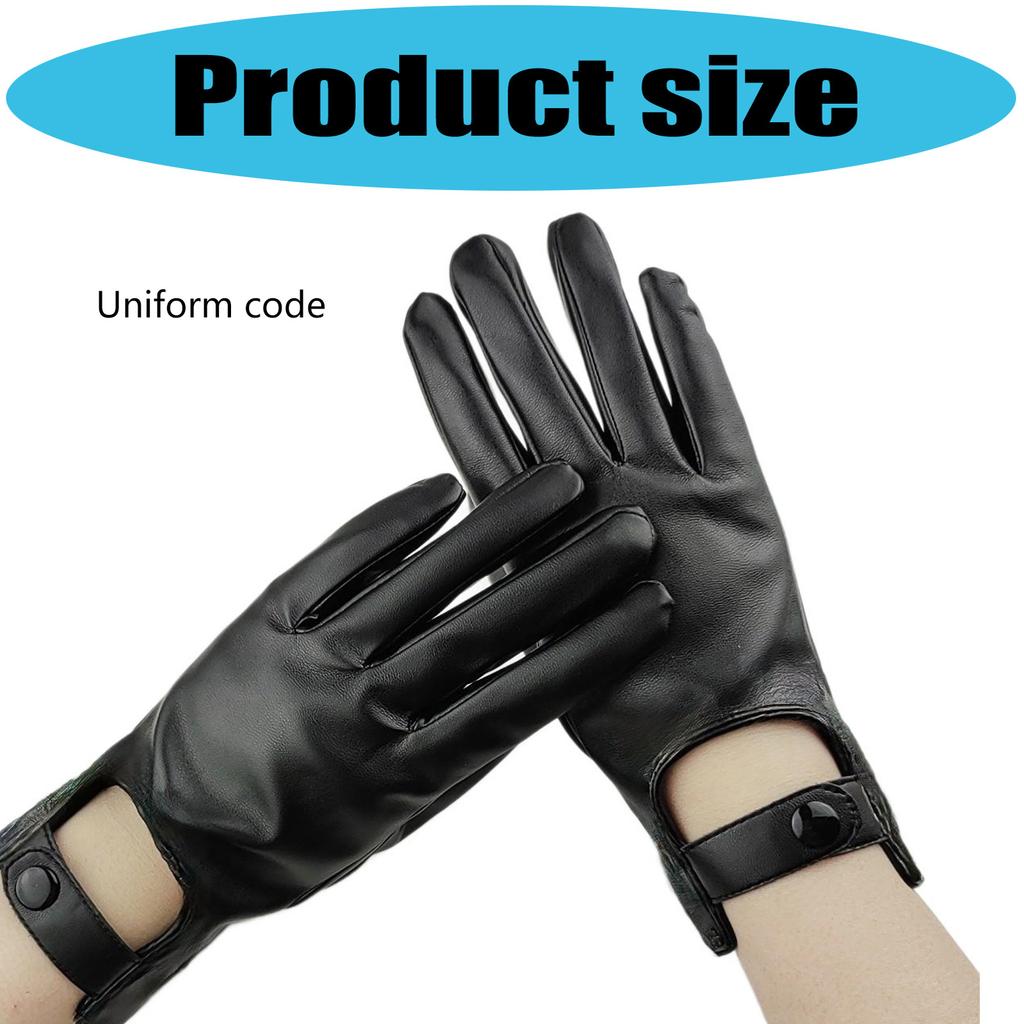 Ventilated Full Finger Gloves Punk Fashion Accents Soft Inner Lining Outdoor Motorcycle Use