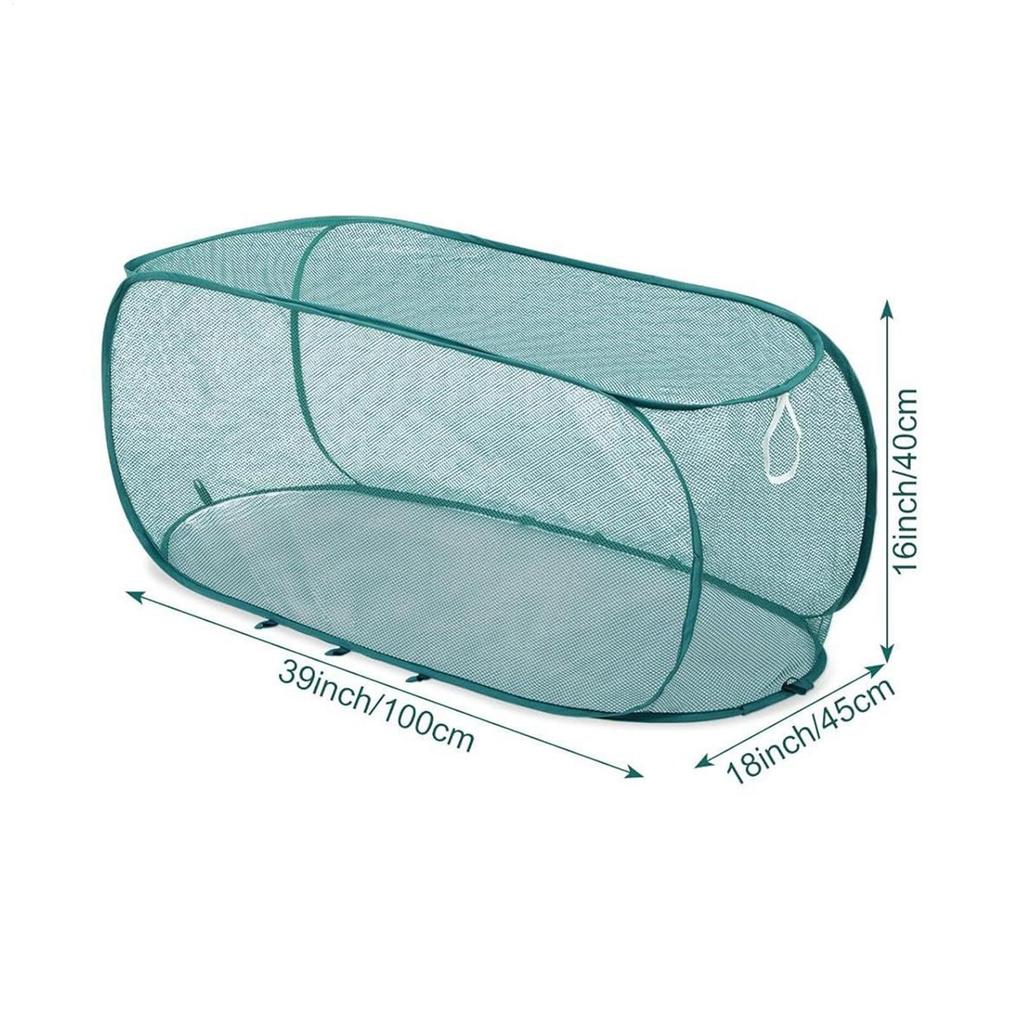 Foldable Plant Protection Netting Bird Control with Ground Stakes Mesh Plant Cage Raised Beds Garden Row Covers