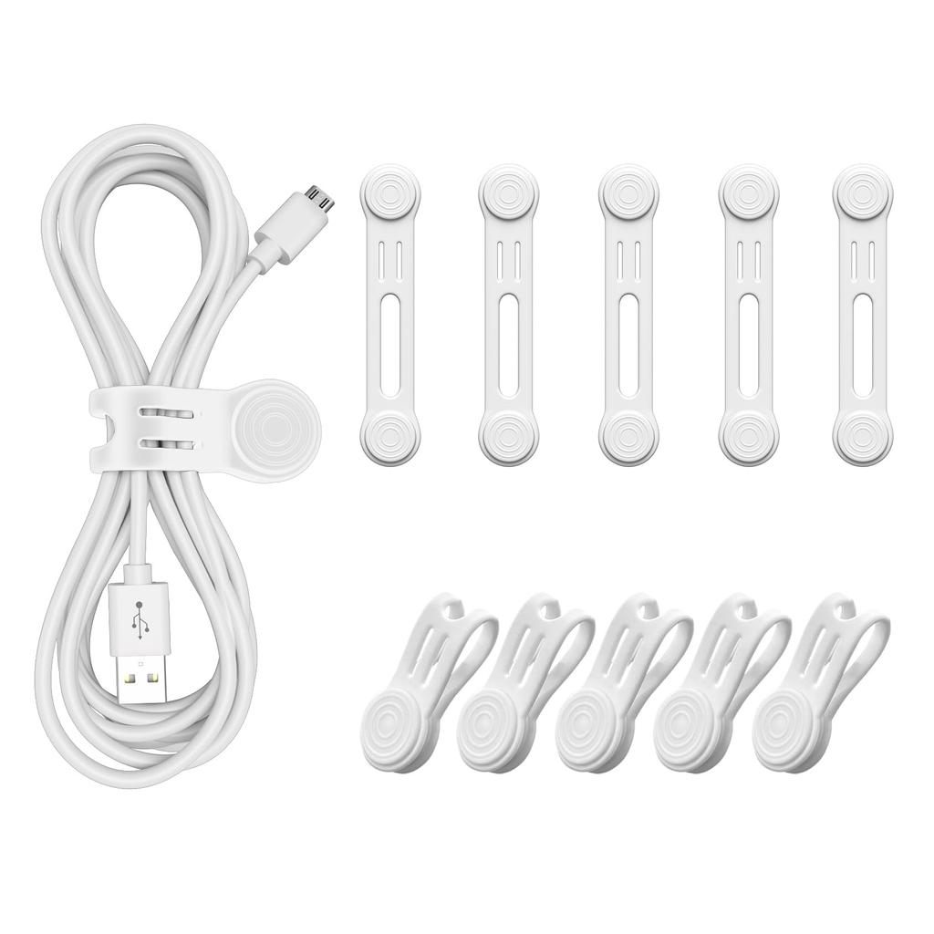 Maveek Magnetkabel, starkes Magnetkabel, starkes Kabel, Verdrahtungskabel, Kabel, weißes Clip, Prävention, Design, Clip, Magnet, Band, Wicklung,