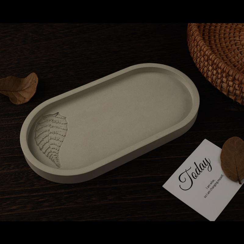 1pc Oval Coaster Epoxy Resin Clay Casting Silicone Mould Tray Storage Gypsum Tray Mold DIY Jewelry Tray Dishes