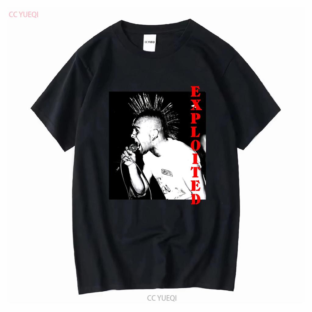 Vintage The Exploited Member Band White Unisex All size T Shirt long or short sleeves vintage Washed fashion streetwear Casual