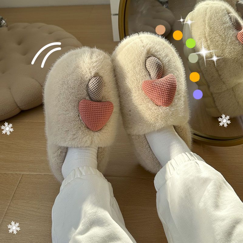 New Winter Autumn and Winter Thick-soled Cute Mushroom Couple Indoor Thickened Household Eva Mao Mao Cotton Shoes