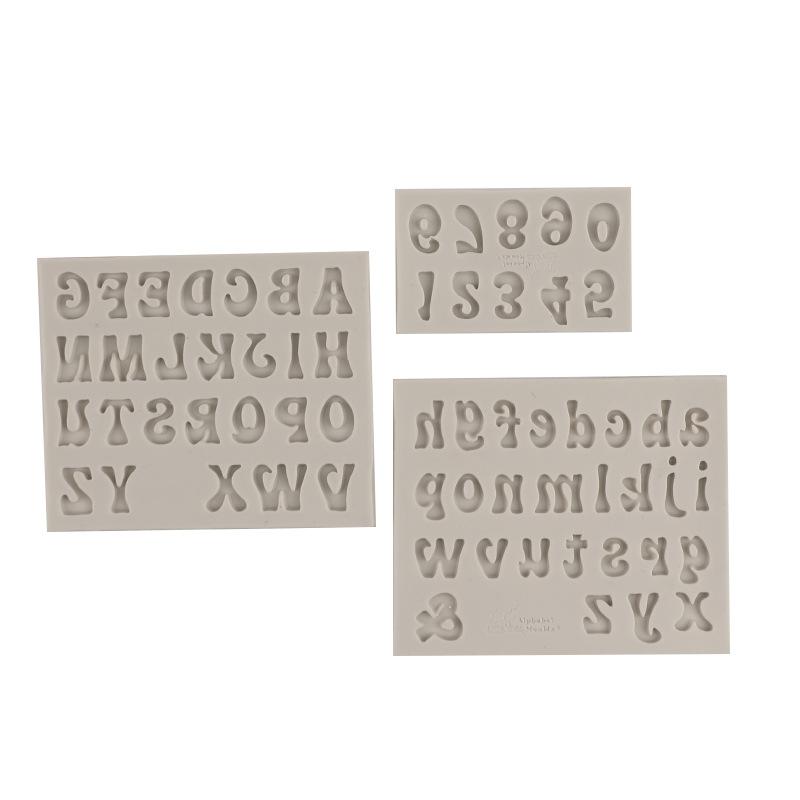 3 sztuk Mini litery formy żywiczne mała cyfra alfabet epoksydowa forma odlewnicza dla DIY brelok wisiorek Chololate narzędzie do dekoracji ciast