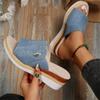 New Large Size Women'S Shoes Foreign Trade Slippers Women'S Slippers Wedge Heel Thick Sole Lightweight Casual Shoes