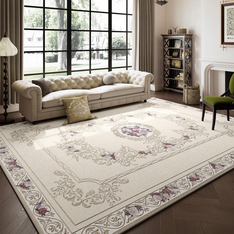Moderne Teppiche im französischen Stil, großer rutschfester Teppich für das Wohnzimmer, beliebte Teppiche für Wohnzimmer, Schlafzimmer, dekorativer Teppich, Eingangstürmatte