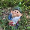 Delightful Resin Gnome Figurine Outdoor Garden Art For Stylish Yard Decorations