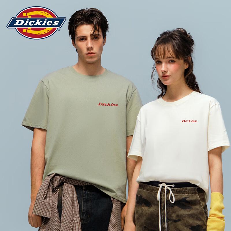 Dickies Men's American Retro Red Logo Print T-Shirt