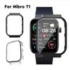 Smartwatch Frame Housing Tempered-Glass Film Hard Cover Compatible for Mibro T1 Screen Bumper-Shell Protector-Shockproof