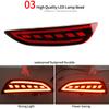 2 Pcs Car Tail Light LED Brake Light Taillight For Hyundai Accent 2012-2017 Hatchback 20 Rear Bumper Lamp