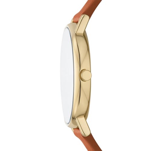 Skagen Men's SIGNATUR Three-Hand Gold-Tone Stainless Steel Watch, SKW6927