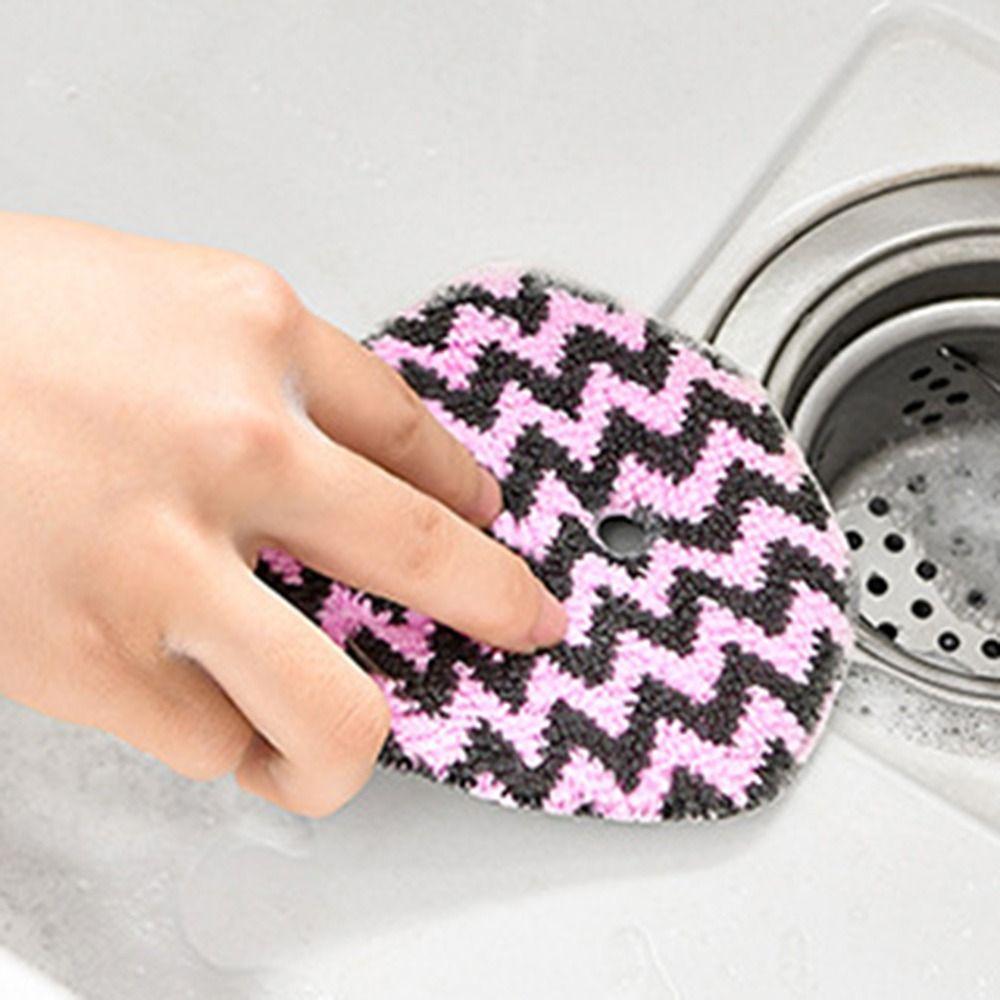Water Drop Shape Dish Scrubber Sponge Non Scratch Cleaning Pad Kitchen Accessories