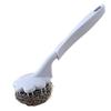 New Long Handle Cleaning Ball Oil Removal Non-stick Oil Steel Wire Ball Brush Multi-function Pot Washing Brush Kitchen Accessory