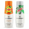2X Sodastream Lipton Ice Tea Peach Syrup + Mountain Dew Zero