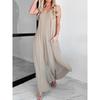 BITCED Fashion Summer Spring Solid Color Print Sleeveless V-Neck Casual Dresses