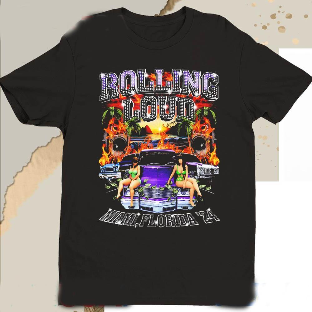 

Rolling Loud Miami FL 2024 Hard Rock Stadium Girls n Cars Shirt 1F2231 Unisex T-Shirt XXL