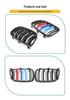 07-10 BMW X3 E83 Frontgrill: Helles Schwarz Doppel-Lamellen M-Stil
