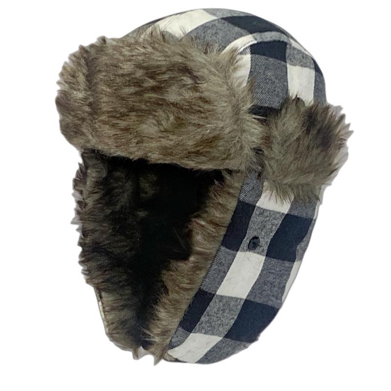 Căciulă de iarnă Aviator din lână de miel: Rezistent la vânt, Rezistent la frig, Protecție pentru urechi pentru activități în aer liber