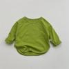 Spring Autumn Children's Pure Long Sleeve T-shirts Solid Color Boys Girls Kids Baby Leisure Tee Student Clothes