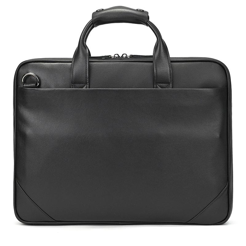 Business Leather Laptop Bag For Men Male Genuine Leather Shoulder Bag Crossbody Men Briefcase Bag Sling Bag Black Handbag Man