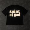 Frog Drift Fashion KANYE Streetwear SAINT OF GOD 100%Cotton Foaming Printing Clothing Tees Tops T Shirt for Men - Men's Summe...