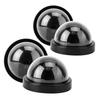 4pcs Dome Simulation Camera CCTV Dummy Fake Security Camera With Flashing Led Light