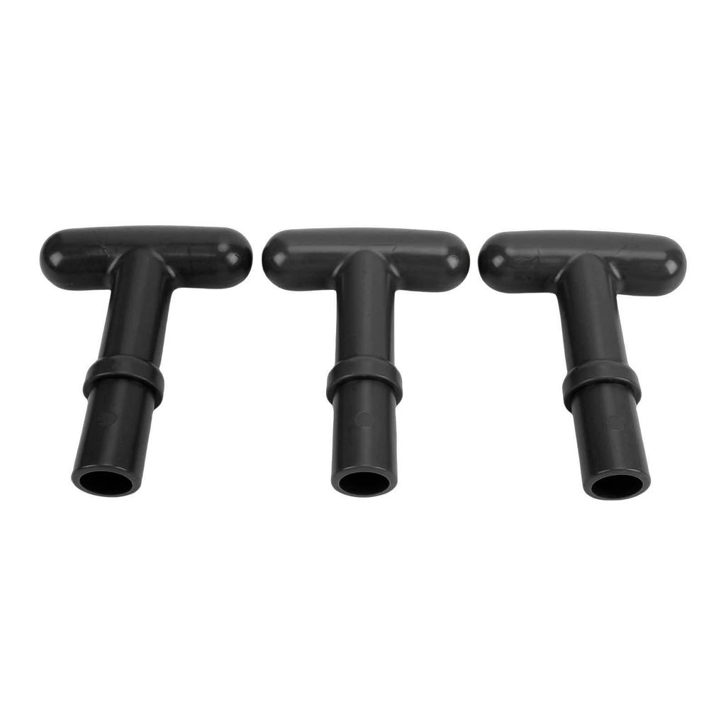 3pcs T Shaped Paddle Handle PP Kayak Oar Handle Easy Grip Enhanced Steering Control Fits 23mm Inner Diameter Tube
