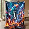Coperta a tema Juventus FC Morbida coperta in flanella Coperta morbida tipo plaid Coperta accogliente per divano e letto per arredamento domestico