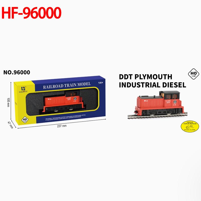 

HO Scale HF 1:87 DDT powered diesel locomotive Train Model With Power Adult Collection Static Display Toys