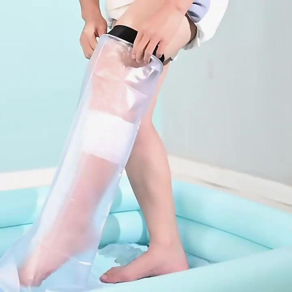 Full Leg Cover Shower Protector Sealed Design Bath Protective Sleeve  Bath Use