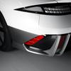 For Hyundai IONIQ 6 2026-2026 Car Turning Rear Carbon Fiber Fog Light Lamp Cover Trim  Automobile Exterior Accessories