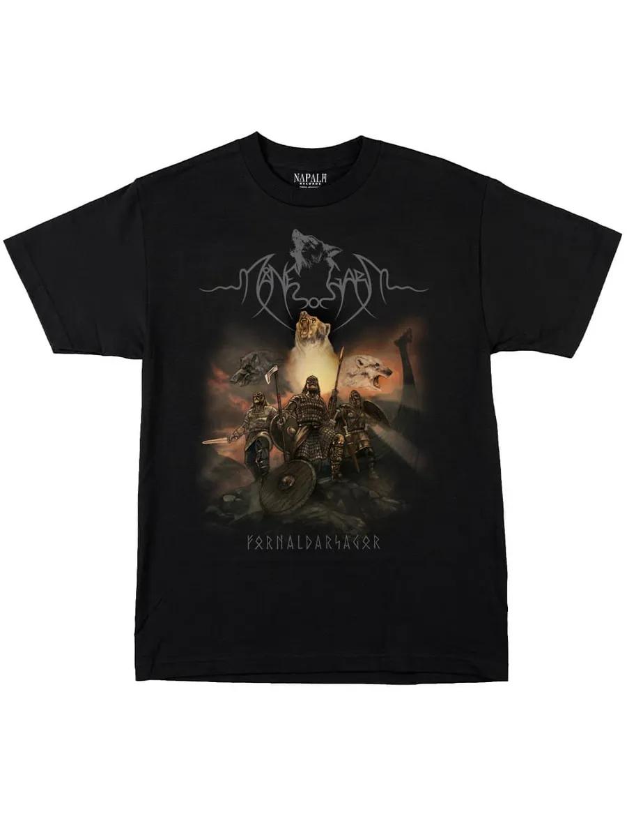 Men s MANEGARM Graphic T-Shirt, 100% Cotton Crew Neck Short Sleeve Tee, Casual Summer Top for Daily Wear and Gift S