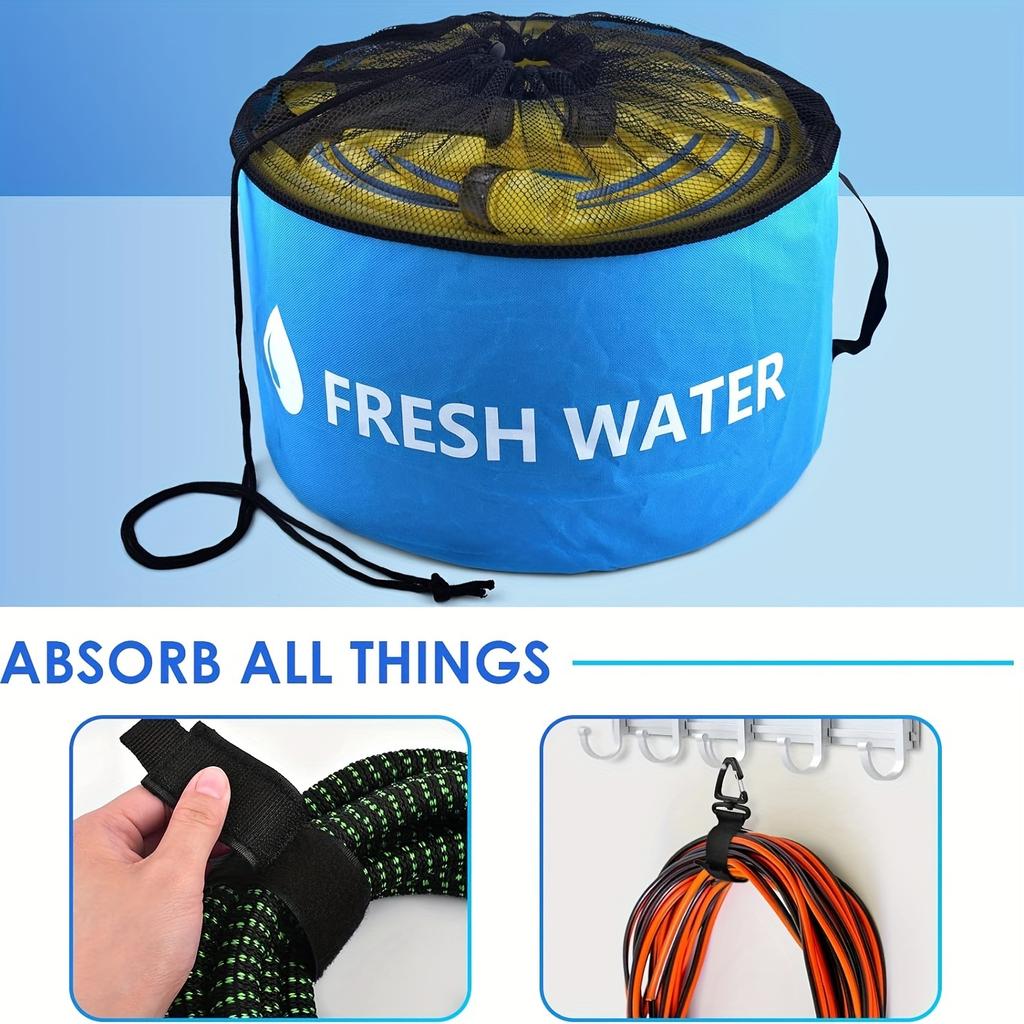 RV Water Hose Storage Bag Sewer Pipe Organizer 600D Oxford Cloth Wire Cable Storage Bag