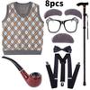 Elderly Childrens Day Cosplay Costume Stage Performance Halloween Fashion Party