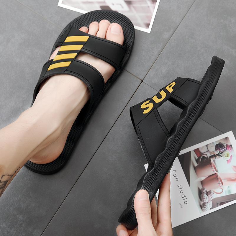 Extra Large Size 49 Slippers Men's Summer Outer Wear Trendy Men's Thick Bottom Non-slip Outdoor Internet Celebrities Step On Shit Cool Slippers Men